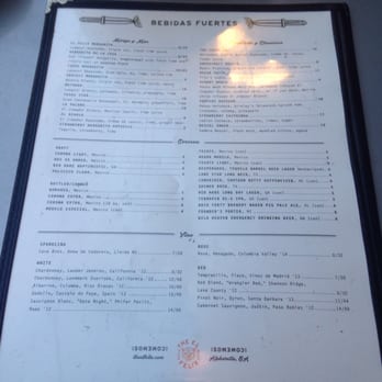 Superica Avalon - Drink menu. Decent beer list. El Felix Margarita is good, La Paloma is fantastic. - Tex-Mex Near Me - Alpharetta, Georgia Superica Avalon - Drink menu. Decent beer list. El Felix Margarita is good, La Paloma is fantastic. - Tex-Mex Near Me - Alpharetta, Georgia