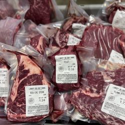 Corner Market, Liberty Delight Farms - Grass fed beef directly from our farm, just a mile away.