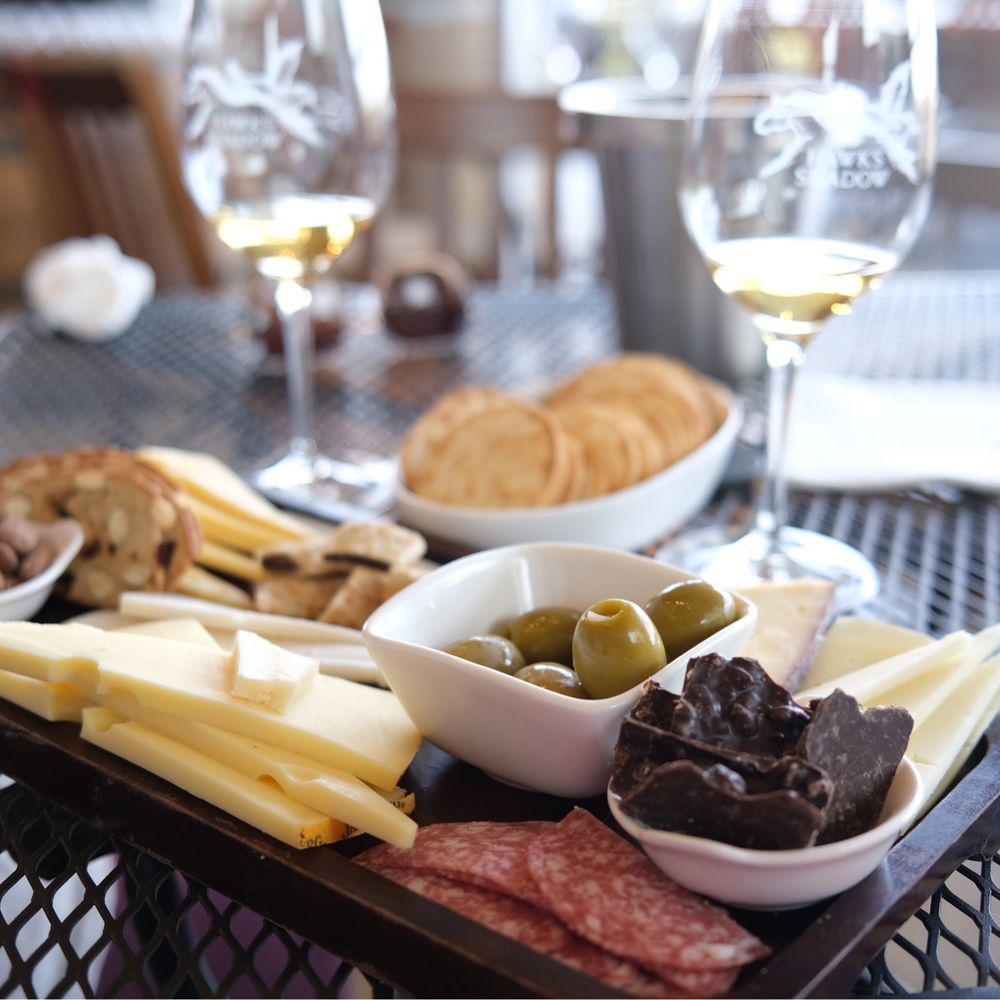 Hawk's Shadow Winery - Cheese board and snacks - Wineries Near Me - Dripping Springs, Texas