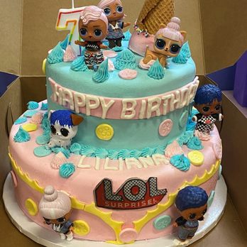 Cake World - Lol Birthday Cake (I added the candle and all the Lol dolls) - Cupcakes Near Me - Las Vegas, Nevada