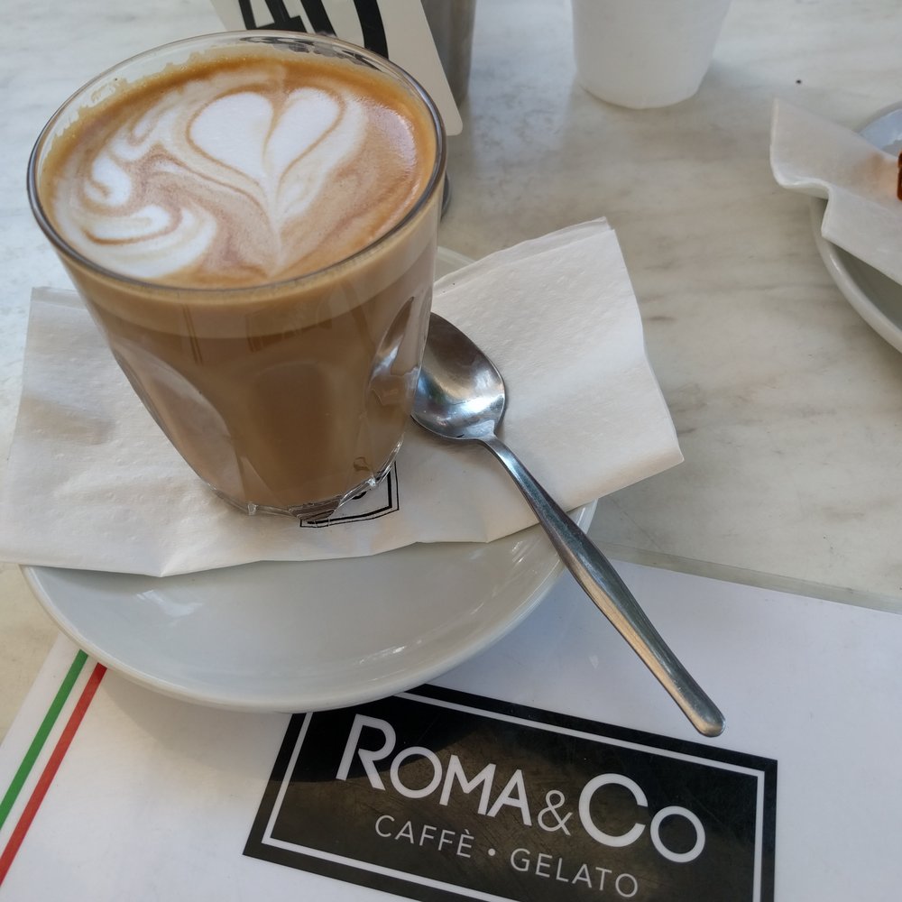 Roma & Co Manly - Almond milk latte - Italian Near Me - Manly, NSW