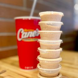 Raising Cane's Chicken Fingers - Cane's Sauce, liquid gold.