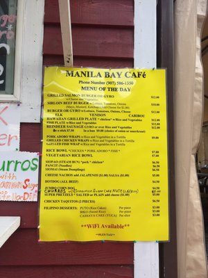 Menu photo 1 Manila Bay Cafe Juneau, AK