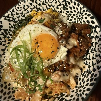 Moonshine 152 - Short Menu Addition Korean Beef Shortrib Bibimbap Rice Bowl - New American Near Me - Boston, Massachusetts