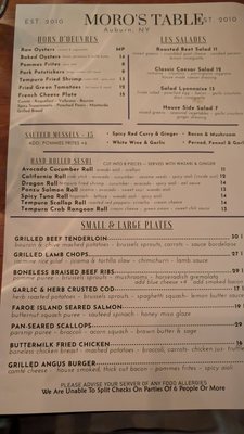 Moro's Table by null