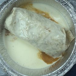 La Bandera Mexican Food Truck - Their version of a non-wet burrito