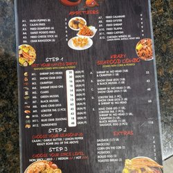 The Krazy Crab - Menu
