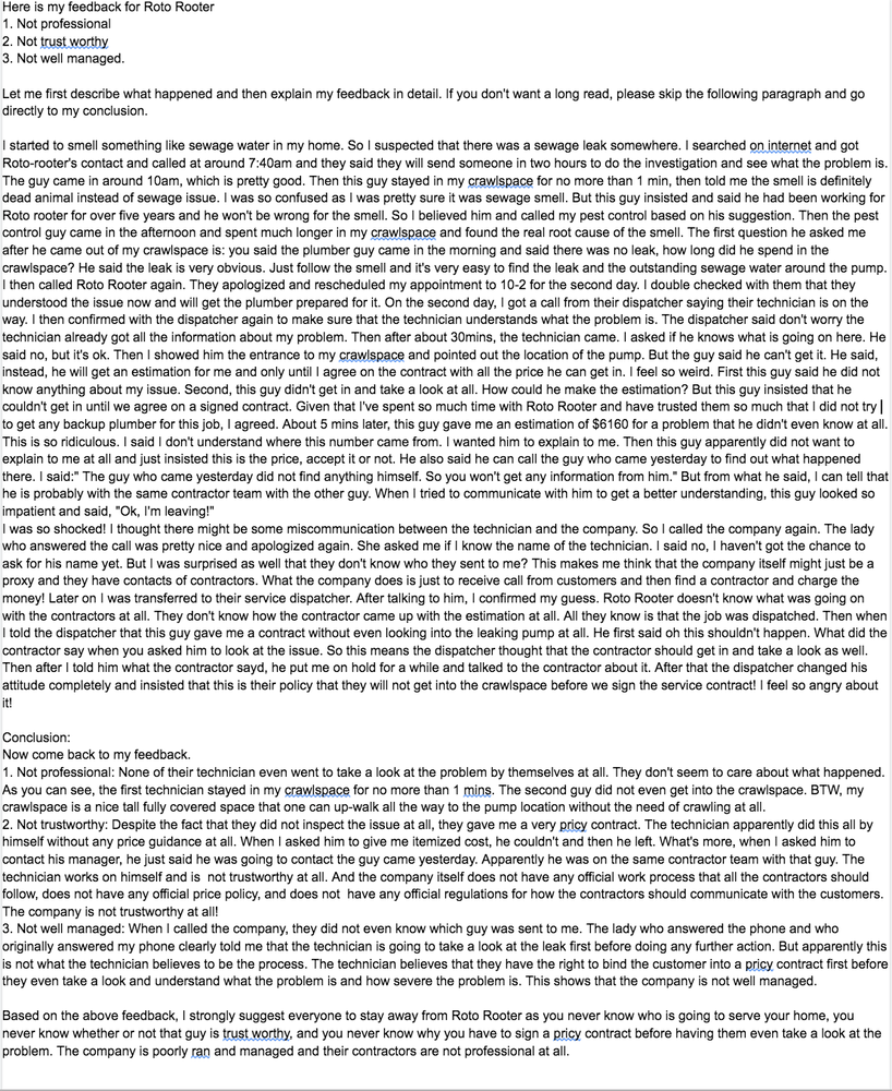 Slide of Roto-Rooter Plumbing & Water Cleanup