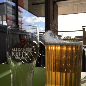 Frog and the Crown - On the patio with a half jug of Alexsander Keith's! - American Near Me - Toronto, Ontario