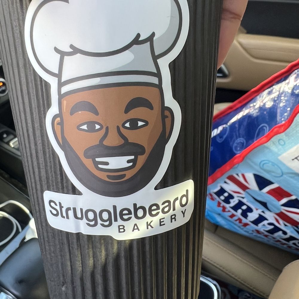 StruggleBeardBakery - a coffee cup with a sticker on it - Desserts Near Me - Chicago, Illinois StruggleBeardBakery - a coffee cup with a sticker on it - Desserts Near Me - Chicago, Illinois