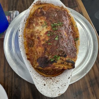 DeRussos Pizzeria - Lasagna with meat sauce was wonderful. - Pizza Near Me - St. Petersburg, Florida
