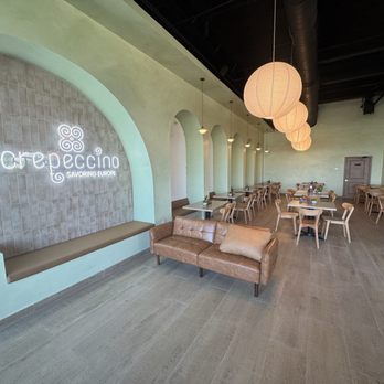 Crepeccino - back seating area - Coffee & Tea Near Me - San Antonio, Texas
