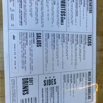 Calexico - Upper East Side - Menu as of July 2020 - Salad Near Me - New York, New York Calexico - Upper East Side - Menu as of July 2020 - Salad Near Me - New York, New York