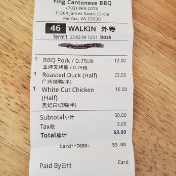 Ying Cantonese BBQ - Reasonable price. - Cantonese Near Me - Fairfax, Virginia Ying Cantonese BBQ - Reasonable price. - Cantonese Near Me - Fairfax, Virginia