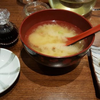 Sushi Jin - Shoyu (none needed!), miso soup, pickled ginger (2/19/19) - Japanese Near Me - Vancouver, British Columbia