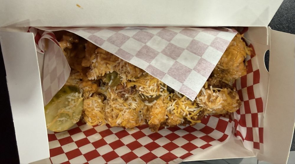 Food from Hangry Joe's Hot Chicken