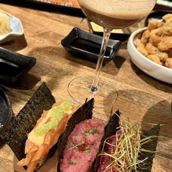 Umami Crudo - Espresso martini and temaki set - Cocktail Bars Near Me - Boston, Massachusetts Umami Crudo - Espresso martini and temaki set - Cocktail Bars Near Me - Boston, Massachusetts