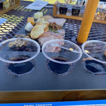 San Antonio Winery - Plastic cups of - Wineries Near Me - Paso Robles, California
