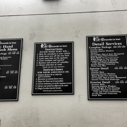 Watsonville Car Wash - Price for the different washes.
