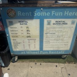 Wheel Fun Rentals - Coronado Island - Rental rates as Jun 2025