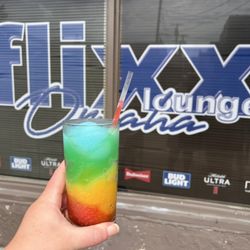 Flixx Lounge Omaha - Rainbow spiked slushes