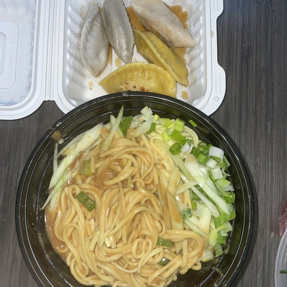 Peanut noodles and dumplings Peanut noodles and dumplings