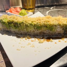 Brooklyn - delicious avocado and crunchies! tempura zucchini inside was curiously refreshing. 10/10