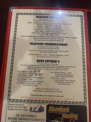 Menu photo 4 Bandana's Burgaw, NC