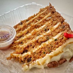 Farm House Diner - Carrot Cake with Caramel Sauce!!!