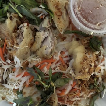 Quan Ngon - Goi Ga (chicken salad). Looks good but tasted horrible. The chicken was reheated and it was very dry. - Vietnamese Near Me - San Jose, California Quan Ngon - Goi Ga (chicken salad). Looks good but tasted horrible. The chicken was reheated and it was very dry. - Vietnamese Near Me - San Jose, California