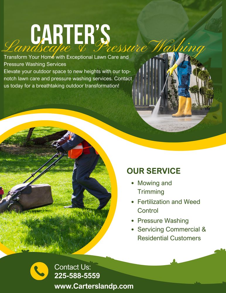 Carter's Landscaping And Pressure Washing - tree service in Baton Rouge, LA