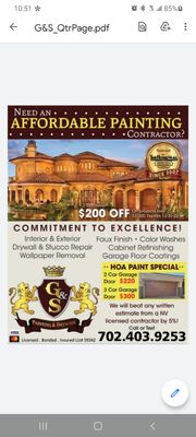 Photo of G&S Painting & Drywall - Las Vegas, NV, US. G&S Paint&Drywall Inc