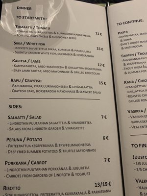 Menu photo 7 Gastrobar EMO Helsinki, 18