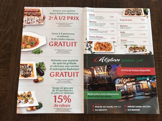 Menu photo 4 L'Afghan Grillade Laval, QC