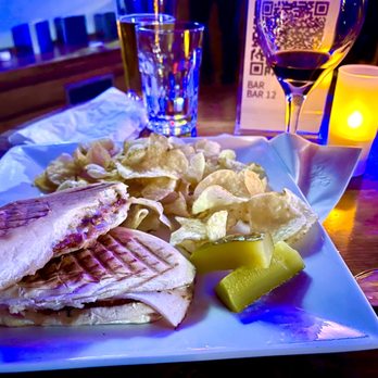 PAUSA Art House - Debussy panini $15 Turkey, cheese, artichokes, tomato bruschetta - Music Venues Near Me - Buffalo, New York PAUSA Art House - Debussy panini $15 Turkey, cheese, artichokes, tomato bruschetta - Music Venues Near Me - Buffalo, New York
