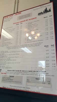 Menu photo 2 Sub City Waverly, IA