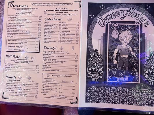 Menu photo 4 Orphan Andy's San Francisco, CA