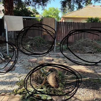 Jez Junk Away Solutions - (Before) Piles of yard waste we need removed. There were more piles on the side as well, that he also removed. - Junk Removal & Hauling Near Me Jez Junk Away Solutions - (Before) Piles of yard waste we need removed. There were more piles on the side as well, that he also removed. - Junk Removal & Hauling Near Me