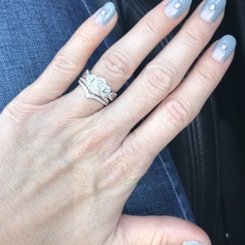 Creative Design - Gel manicure done by Mindy. V design with rainbow gem. Photo taken a couple days after manicure. - Nail Salons Near Me - Vista, California Creative Design - Gel manicure done by Mindy. V design with rainbow gem. Photo taken a couple days after manicure. - Nail Salons Near Me - Vista, California