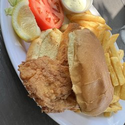 Fried Haddock sandwich
