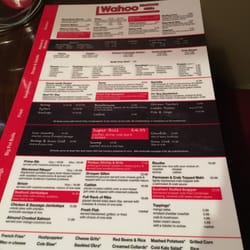 Wahoo Seafood - Le menu side 1