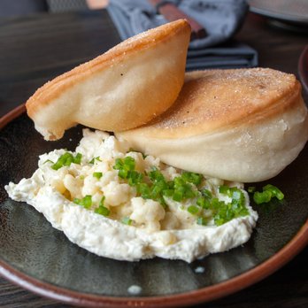 Roister - Aged cheddar rillettes with cauliflower and fry bread - New American Near Me - Chicago, Illinois Roister - Aged cheddar rillettes with cauliflower and fry bread - New American Near Me - Chicago, Illinois