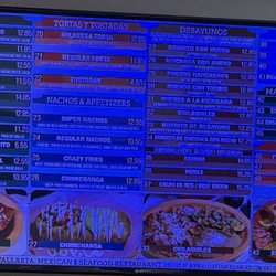 Vallarta Mexican Food - Menu 11/29/2025