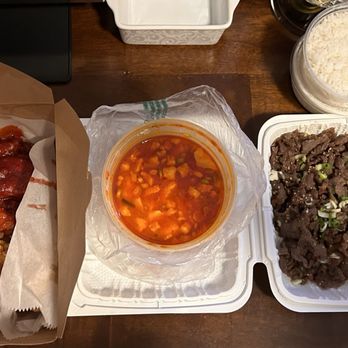 Jang Mo Jip - Half & half fried chicken, pork tofu soup, and bulgogi - Korean Near Me - Santa Clara, California