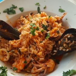 Sueño Azul - Schön anzusehen, aber schlecht zubereitet. Das ist kein Risotto.