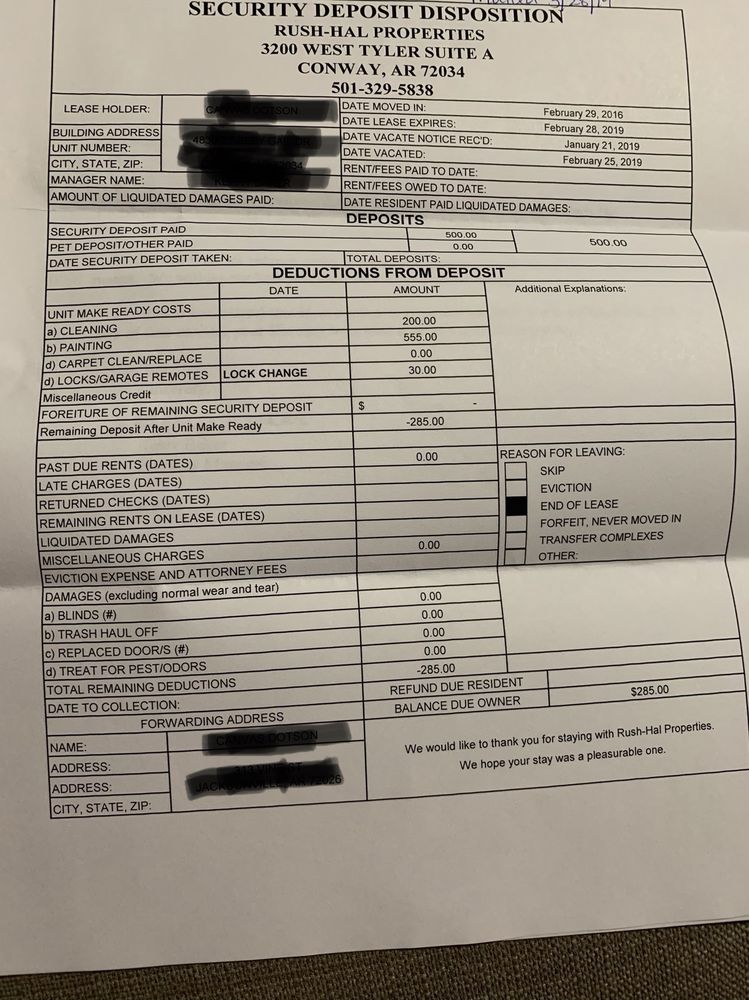 RUSHHAL PROPERTIES Updated October 2024 3200 Tyler St, Conway