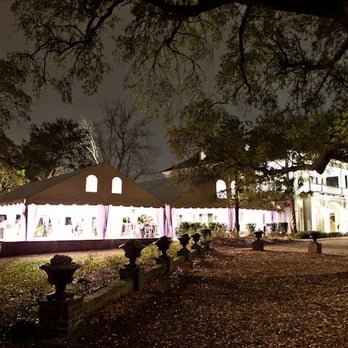 Lowndes Grove - A nighttime view of the property on our wedding day. (Photo by King Street Studios.) - Venues & Event Spaces Near Me - Charleston, South Carolina