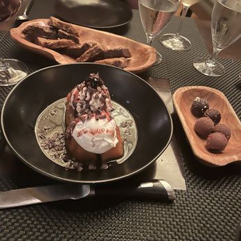 Truffles - Desert! Truffles, chocolate chip cookie, and the pineapple ice cream special - American Near Me - St. Louis, Missouri Truffles - Desert! Truffles, chocolate chip cookie, and the pineapple ice cream special - American Near Me - St. Louis, Missouri