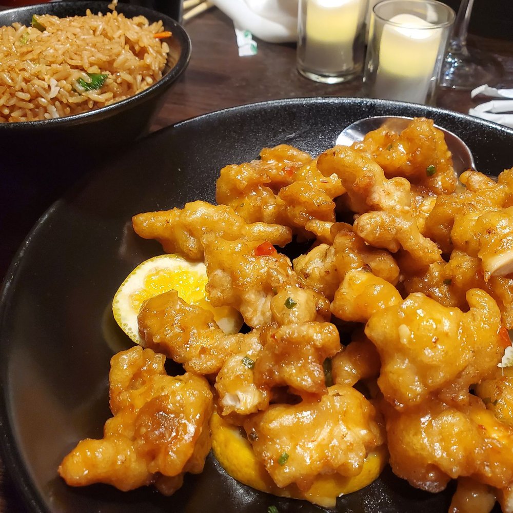 P.F. Chang's - Orange chicken with fried rice - Chinese Near Me - Hackensack, New Jersey P.F. Chang's - Orange chicken with fried rice - Chinese Near Me - Hackensack, New Jersey