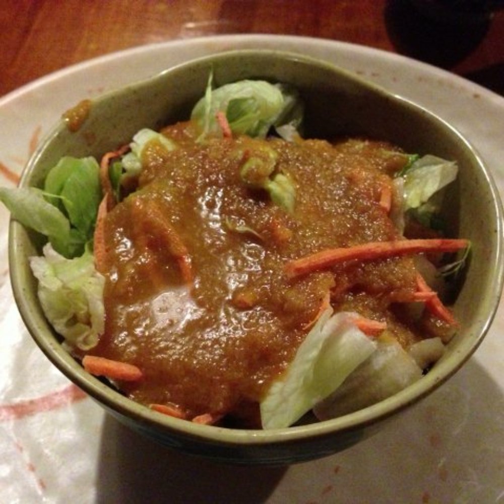 Japan Samurai - Salad with Ginger dressing - Sushi Bars Near Me - Chesapeake, Virginia Japan Samurai - Salad with Ginger dressing - Sushi Bars Near Me - Chesapeake, Virginia